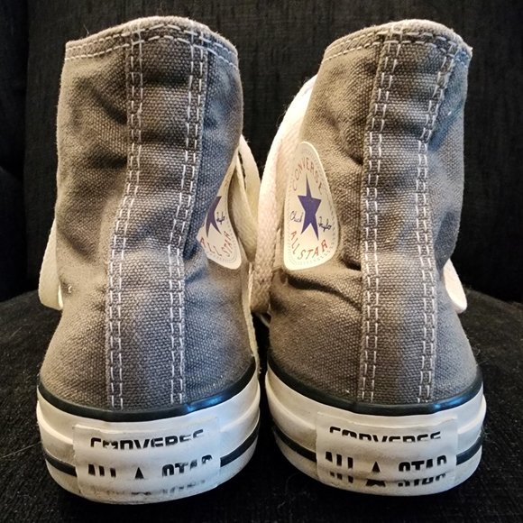 Converse All Stars Grey High Tops - Unisex - Picture 5 of 9